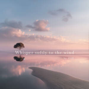 Whisper softly to the wind